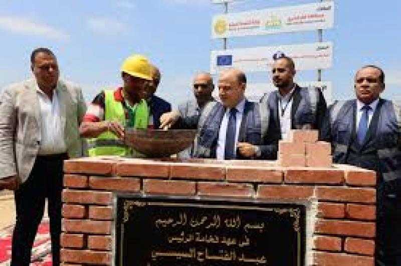 محافظ كفرالشيخ يضع حجر الأساس لمصنع تدوير المخلفات الصلبة البلدية بدسوق