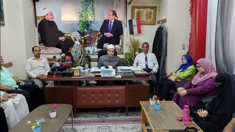 رئيس أزهر الإسماعيلية يناقش استعدادات امتحانات الدور الثاني للشهادة الثانوية