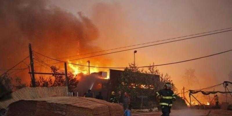 اندلاع حريق هائل فى مستوطنة سديروت الإسرائيلية