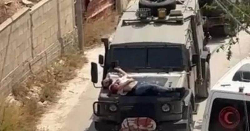 قوات الاحتلال تستخدم الفلسطينيين دروعا بشرية فى حى الدمج بمخيم جنين