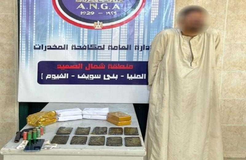 إحباط محاولة عناصر إجرامية ترويج مخدرات بقيمة 2.4 مليون جنيه بأسوان والمنيا