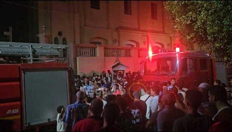 الداخلية: خلل كهربائى بماكينة تصوير وراء حريق بمطرانية الأقباط ببنى سويف