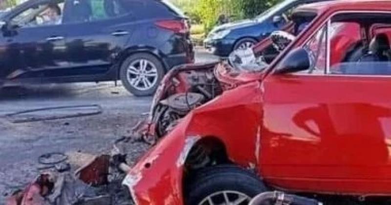 إصابة 6 أشخاص فى انقلاب سيارة بالمنيا
