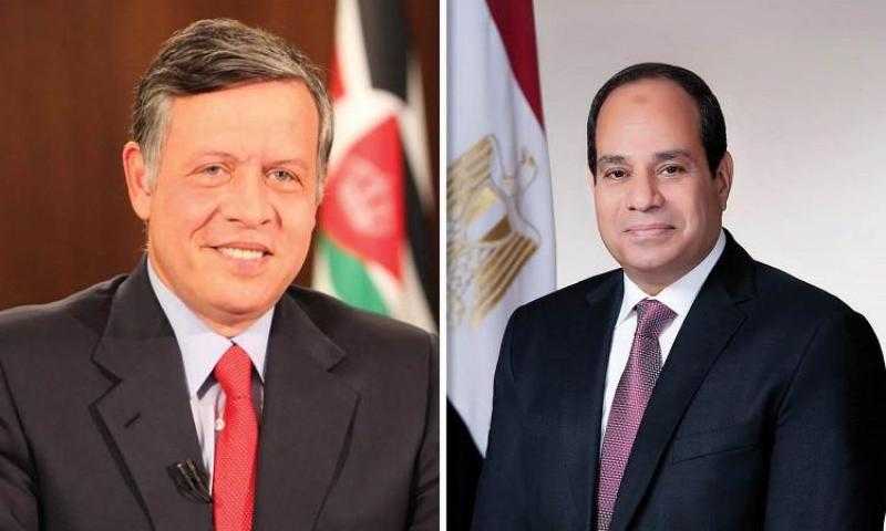 الرئيس السيسي والعاهل الأردني يحذران من خطورة استمرار الحرب في غزة واتساع نطاق الانتهاكات بالضفة الغربية