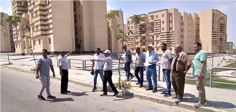 رئيس ”أكتوبر الجديدة” يتفقد وحدات «سكن لكل المصريين» بغرب المطار