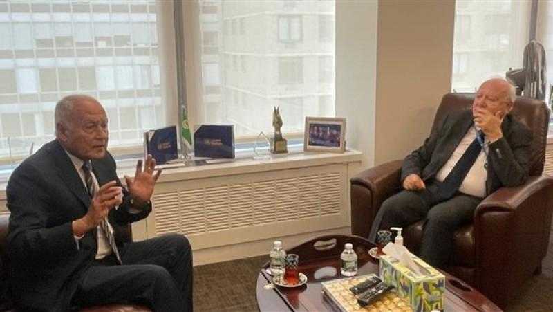 أبو الغيط يلتقى الممثل السامى لتحالف الأمم المتحدة للحضارات بنيويورك