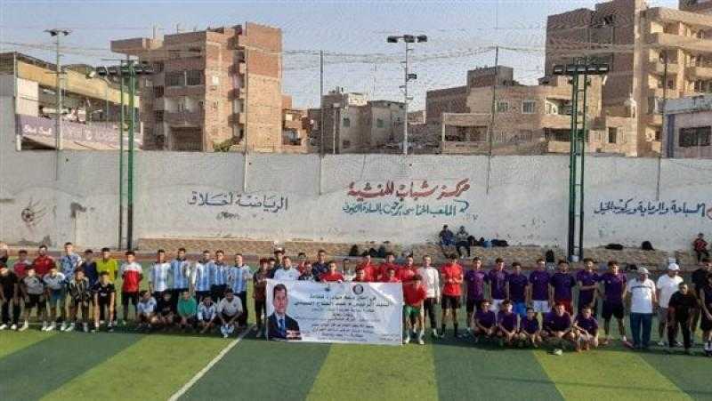 مدير شباب القليوبية يشهد التصفيات النهائية لخماسي كرة القدم فى دوري مراكز الشباب
