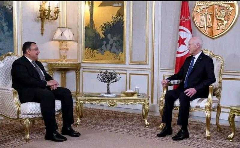 الرئيس التونسي يستقبل السفير المصري بمناسبة انتهاء مهامه في تونس