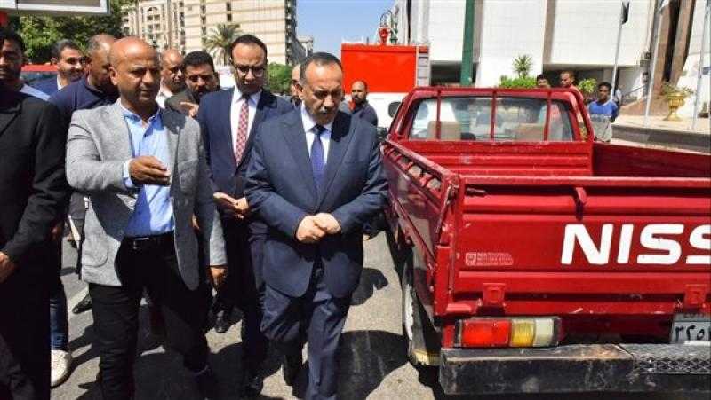 محافظ أسيوط يشهد اصطفاف 32 مركبة ومعدة بعد صيانتها ورفع كفاءتها