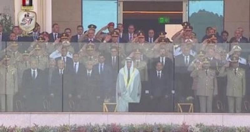 الرئيسان السيسي وبن زايد يشهدان حفل تخريج دفعات جديدة من الكليات العسكرية
