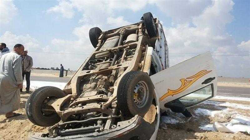 إصابة 9 مواطنين في انقلاب سيارة ملاكي بالغردقة