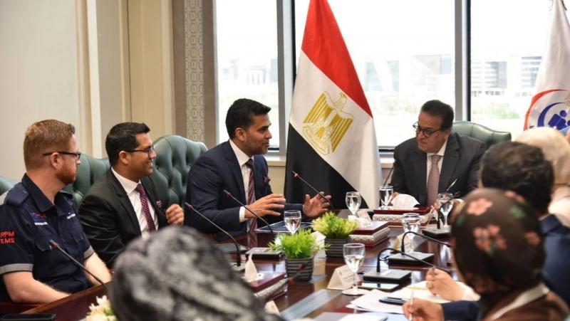 ووزير الصحة يستقبل وفدًا من دولة الإمارات لبحث فرص الاستثمار في قطاع الرعاية الصحية