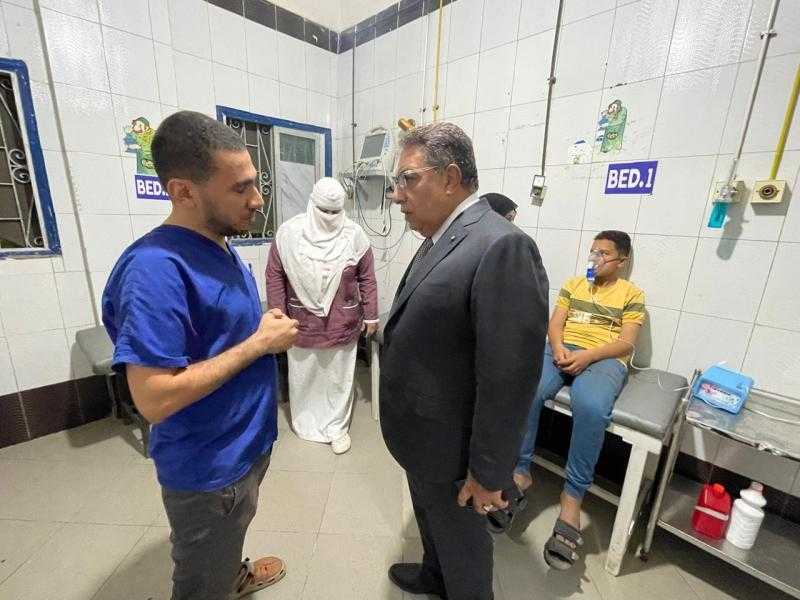 في جولة مفاجئة.. محافظ الدقهلية يتفقد المستشفى العام بدكرنس