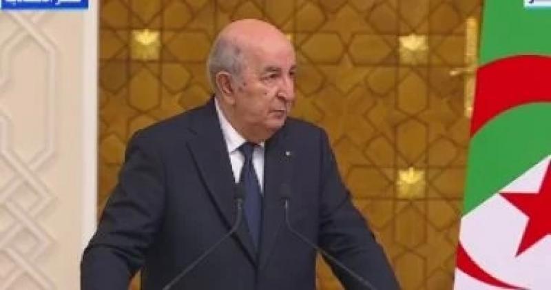 الرئيس الجزائري: نعمل مع مصر للتوصل لهدنة تسمح بإدخال المساعدات للفلسطينين
