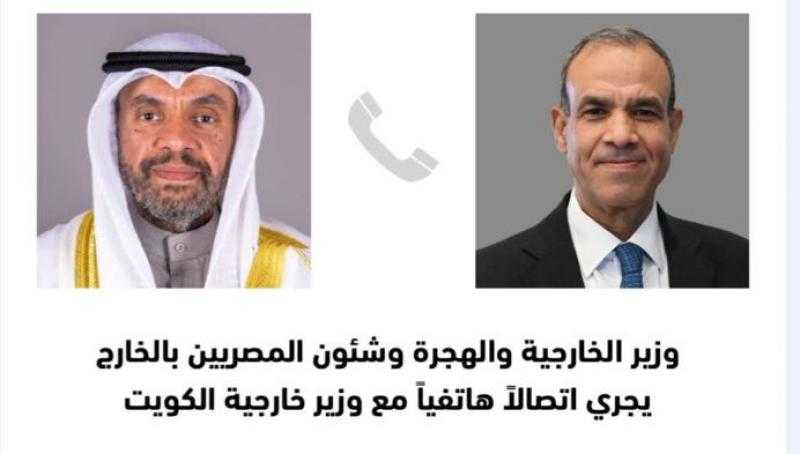 وزير الخارجية يستعرض مع نظيره الكويتي جهود مصر لوقف العدوان الإسرائيلي على غزة ولبنان