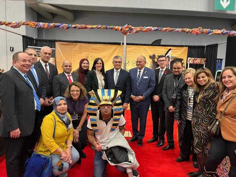 قنصل عام مصر بمونتريال يشارك فى افتتاح الجناح المصري بالصالون الدولي للسياحة والسفر