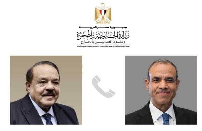 وزير الخارجية ونظيره السوداني يؤكدان محورية قضية المياه بالنسبة للدزلتين