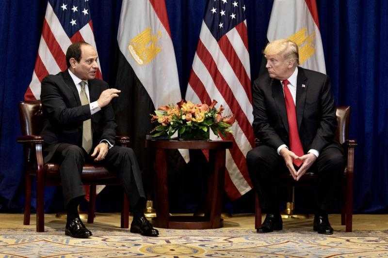 الرئيس السيسي مهنئا ترامب: نتطلع لأن نصل سويا لإحلال السلام والاستقرار الإقليمي