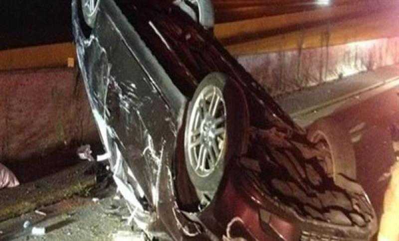 مصرع شخص وإصابة سائق في حادث انقلاب سيارة على الزراعي الشرقي بسوهاج