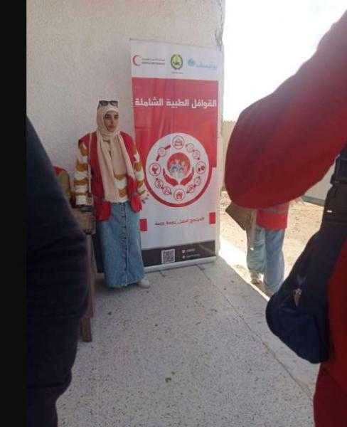الكشف على 108 أشخاص في قافلة طبية للهلال الأحمر جنوب رفح