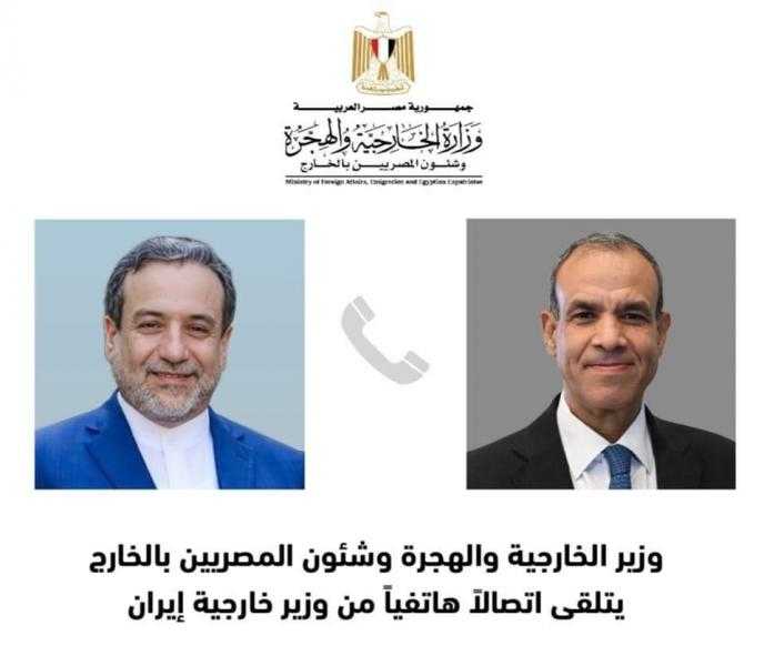 وزير الخارجية والهجرة يتلقي اتصالاً هاتفياً من وزير خارجية إيران