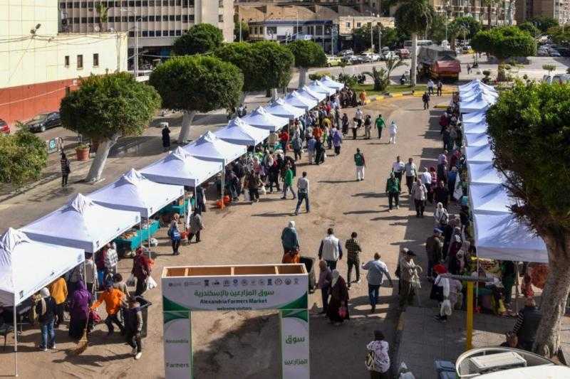 صحة الإسكندرية تشارك في سوق اليوم الواحد بتقديم الخدمات الصحية مجانا