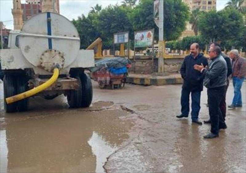 تساقط أمطار خفيفة وهبوب رياح متوسطة على شوارع الغربية