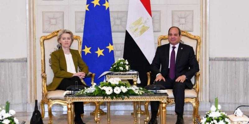 الرئيس السيسي يهنئ «فون دير لاين» على ولايتها الثانية كرئيسة لمفوضية الاتحاد الأوروبي