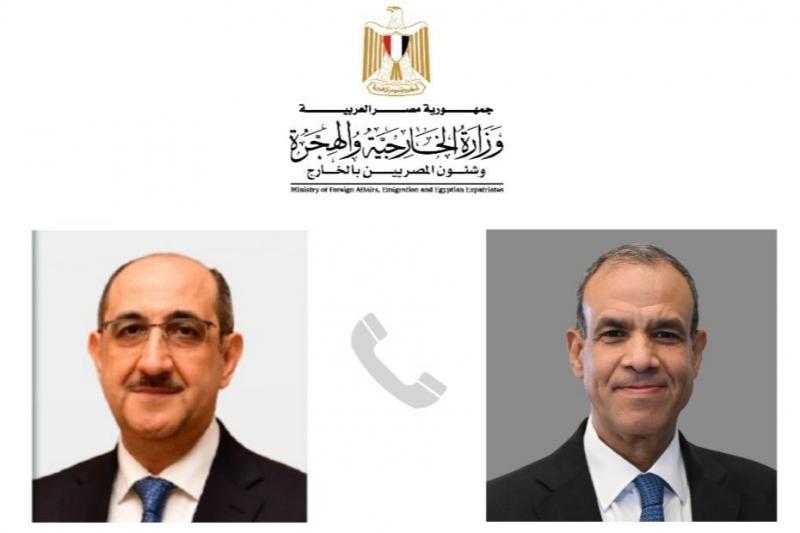 وزير الخارجية يبحث مع نظيره السوري آخر المستجدات في شمال سوريا