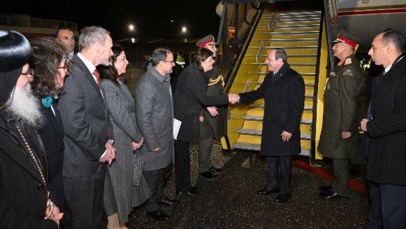 بالصور.. لحظة وصول الرئيس السيسي إلى الدنمارك