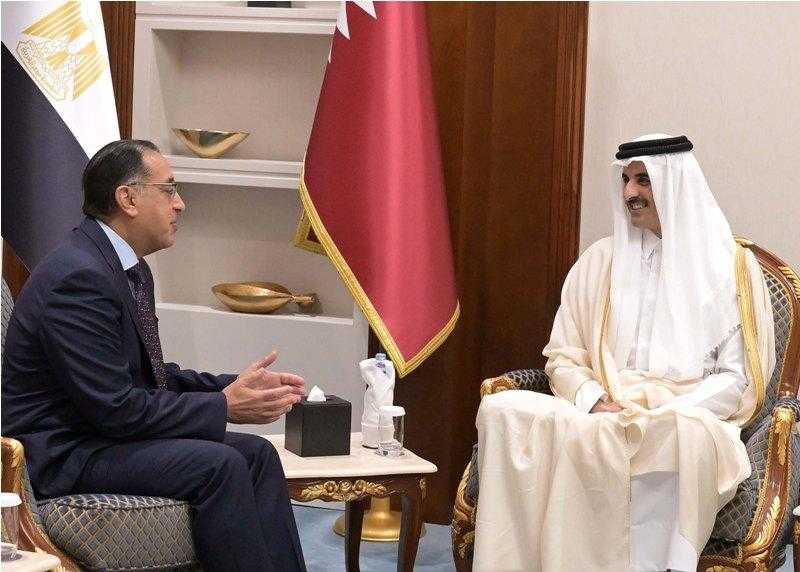 أمير قطر يستقبل ”مدبولي”.. ويُعرب عن تقديره للدور الريادي لمصر في محيطها العالمي والإقليمي