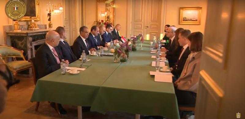 ”القضية الفلسطينية”.. تتصدر مباحثات الرئيس السيسي ورئيس وزراء النرويج