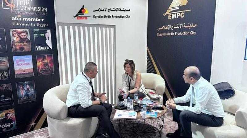 ضيوف مهرجان البحر الأحمر السينمائي الدولي يزورون جناح مدينة الإنتاج الإعلامي