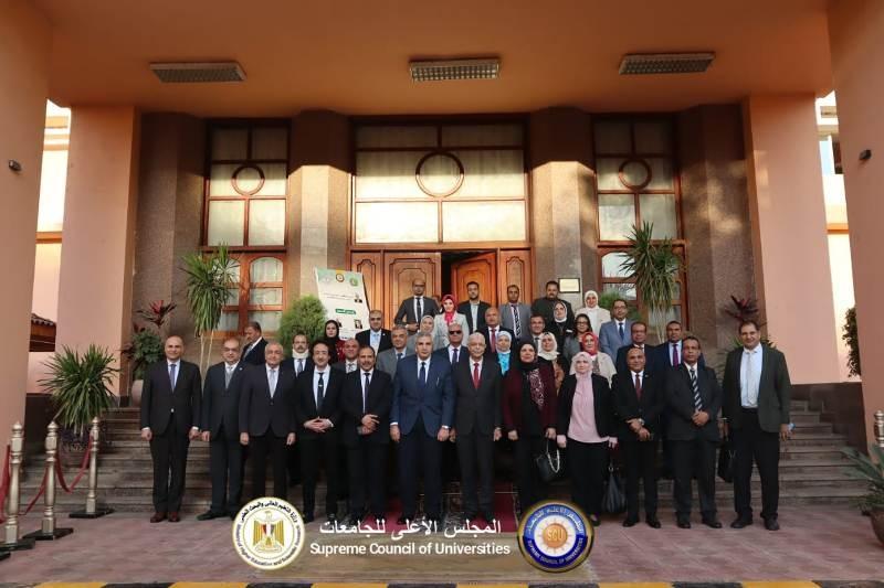 التعليم العالي: المجلس الأعلى لشئون خدمة المجتمع وتنمية البيئة يعقد اجتماعه الدوري بجامعة المنوفية