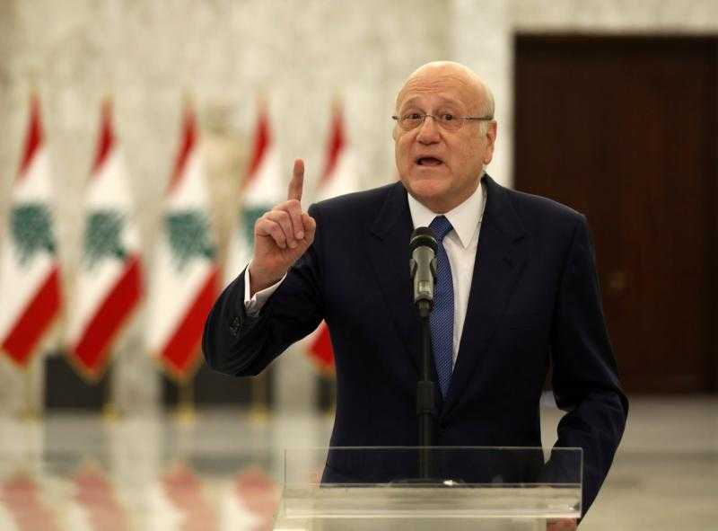 ميقاتي يطالب أمريكا بإتمام الانسحاب الإسرائيلي من الأراضي اللبنانية