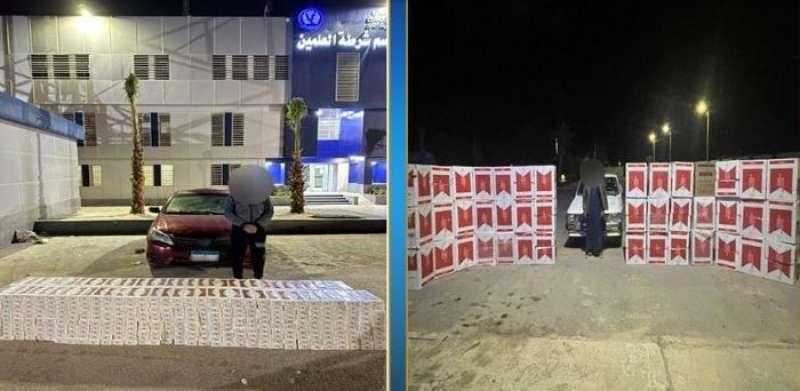 ضبط 27 ألف عبوة سجائر مجهولة المصدر ومهربة جمركيًا
