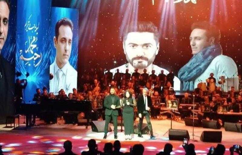 أول تعليق من تامر حسني بعد حفل تكريم محمد رحيم: كرموا المخلصين وهما أحياء