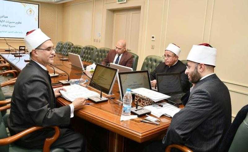وزير الأوقاف يلتقي مدير مديرية أوقاف القليوبية لمتابعة الانضباط الإداري والدعوي