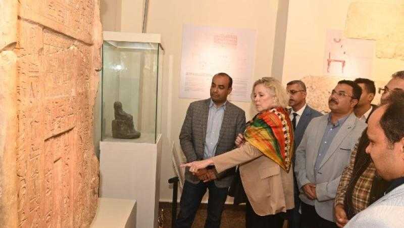 أمين الأعلى للآثار يتفقد مشاريع الترميم بمنطقة أبيدوس بسوهاج