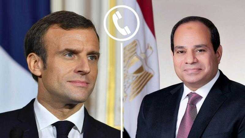 الرئيس السيسي يتلقى اتصالا هاتفيا من نظيره الفرنسي تناول ضرورة تجنب التصعيد والحرب الشاملة في المنطقة