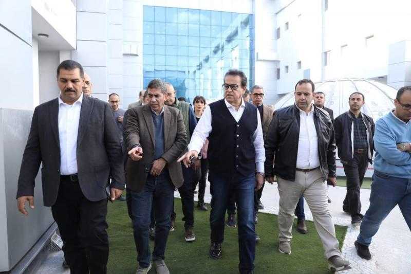 وزير الصحة والسكان يتفقد مشروع إنشاء مستشفى طنطا العام بتكلفة إنشائية 2 مليار جنيه