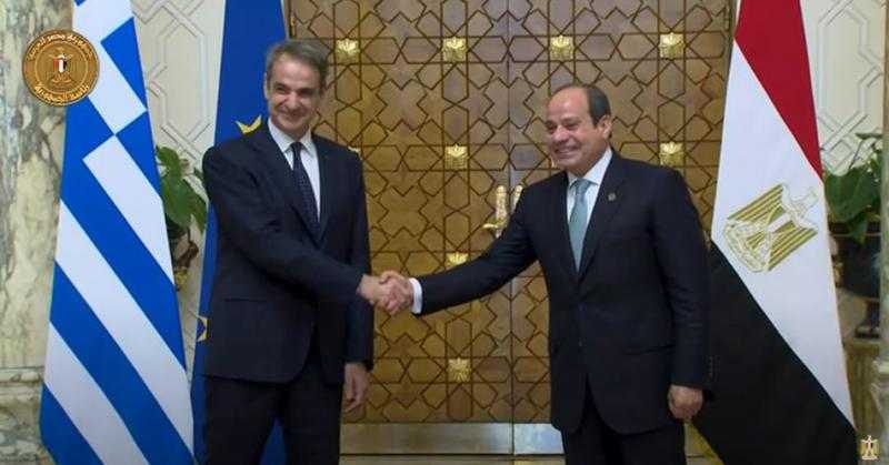 الرئيس السيسي ورئيس الوزراء اليوناني يؤكدان حرصهما على وقف إطلاق النار وتيسير المساعدات الإنسانية لقطاع غزة