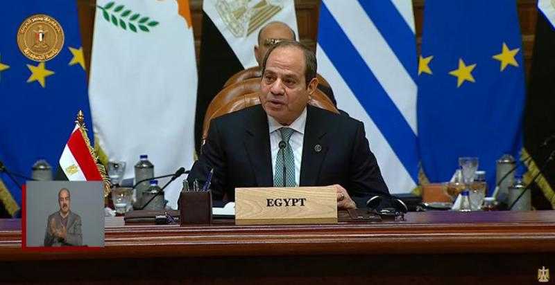 الرئيس السيسي: هناك شراكة راسخة مع اليونان وقبرص لتعزيز الاستقرار في المنطقة
