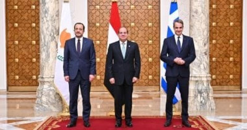 الرئيس السيسى يشهد توقيع 4 مذكرات تفاهم بين مصر وقبرص واليونان