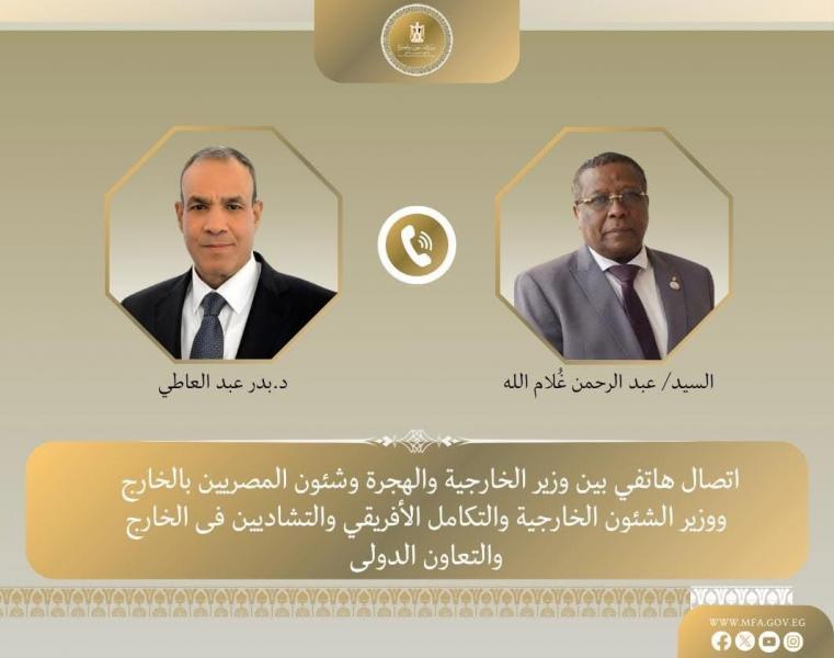 اتصال هاتفى بين وزير الخارجية والهجرة مع نظيره التشادي