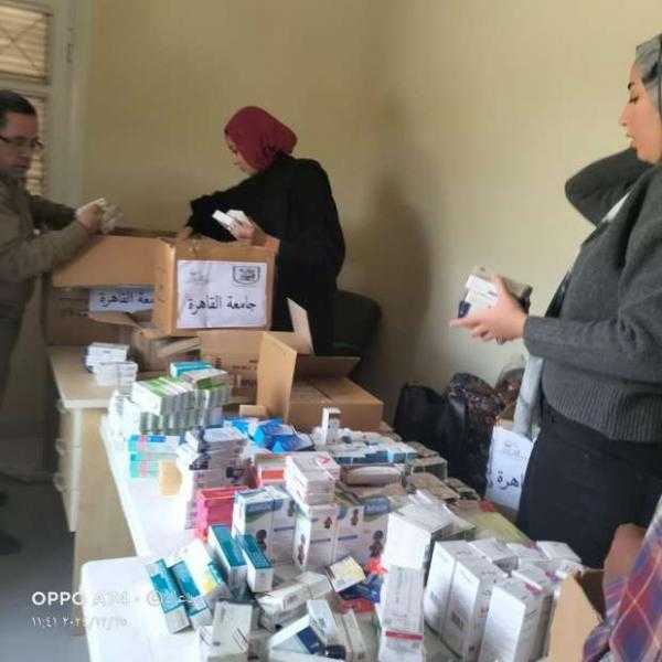 جامعة القاهرة تنظم قوافل تنموية في مركز أطفيح بالجيزة