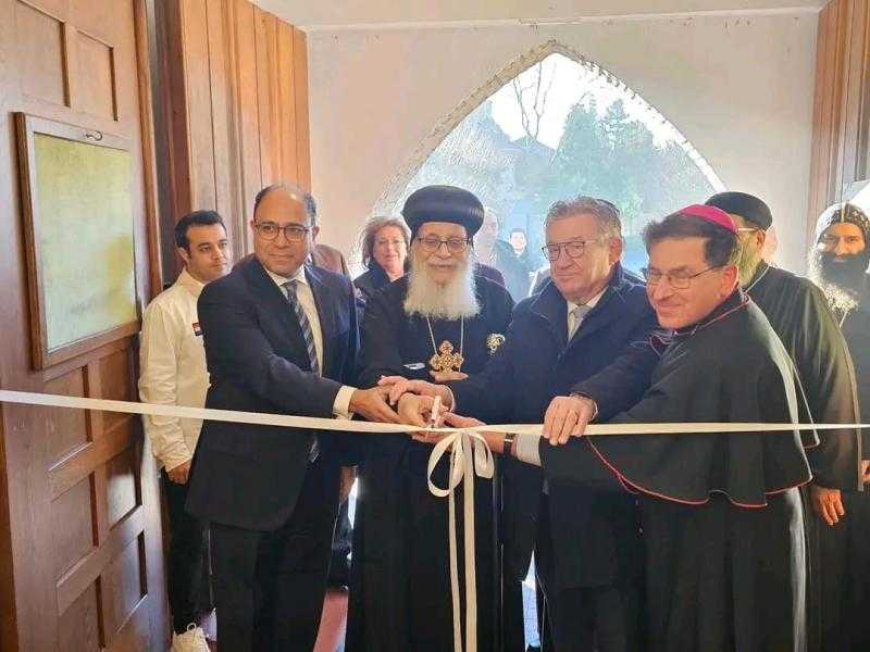 سفير مصر في بلجيكا يشارك في افتتاح الكنيسة القبطية الجديدة بمدينة بروج