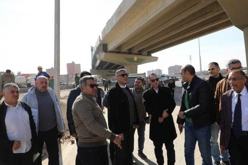 محافظ الجيزة يتابع تنفيذ المرحلة الأولى لتشجير الطريق الدائري