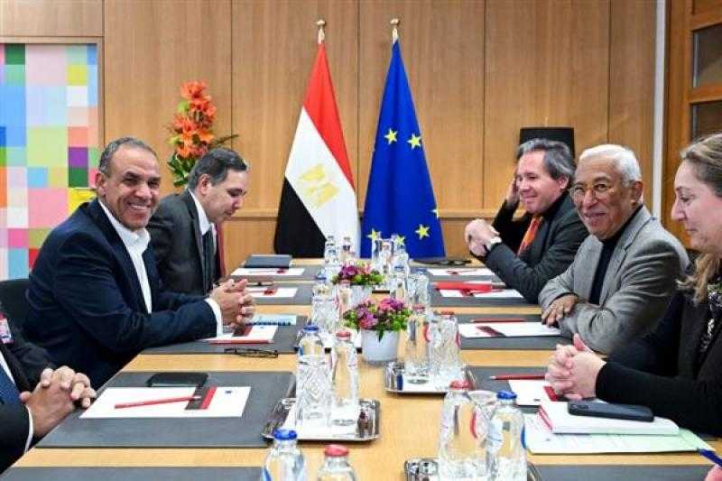 وزير الخارجية والهجرة يلتقي رئيس المجلس الأوروبي