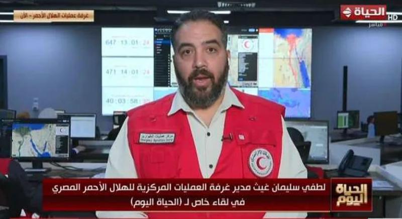 الهلال الأحمر المصري: ننسق مع المنظمات الأممية وكل الشركاء لتقديم المساعدات لغزة